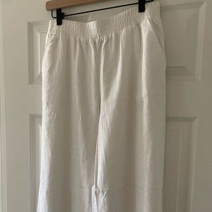Brand new white cotton pants